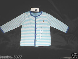 Baby Gap Toddler Boys Long sleeve Button Down Top Shirt Coat 6-12 Months  NWT - £10.22 GBP