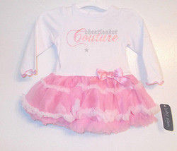 Baby Glam Infant Girl Bodysuit with Pink Tutu Dress Size 9M NWT - $11.29