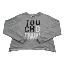 Modern Lux Sweater Womens L Gray Long Sleeve Round Neck Touch Down Crop ... - $316.29 MXN