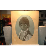 CHARCOAL PORTRAIT SKETCH YOUNG GIRL SIGNED MORT MORTIMER HYMAN 1974 - £58.97 GBP
