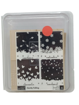 STAMPIN UP New Rubber Stamp Set 2006 Gently Falling Set of 4 All Seasons Theme - £14.78 GBP