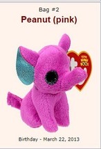 Ty Mc Donald&#39;s Teenie Beanie Boo- P EAN Ut (Pink) Elephant - £15.43 GBP