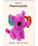 TY McDonald&#39;s Teenie Beanie Boo- PEANUT (pink) ELEPHANT - $19.99