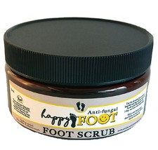 HAPPY FOOT Anti Fungal Scrub - All Natural Brown Sugar &amp; Essential Oil Blend - £9.53 GBP