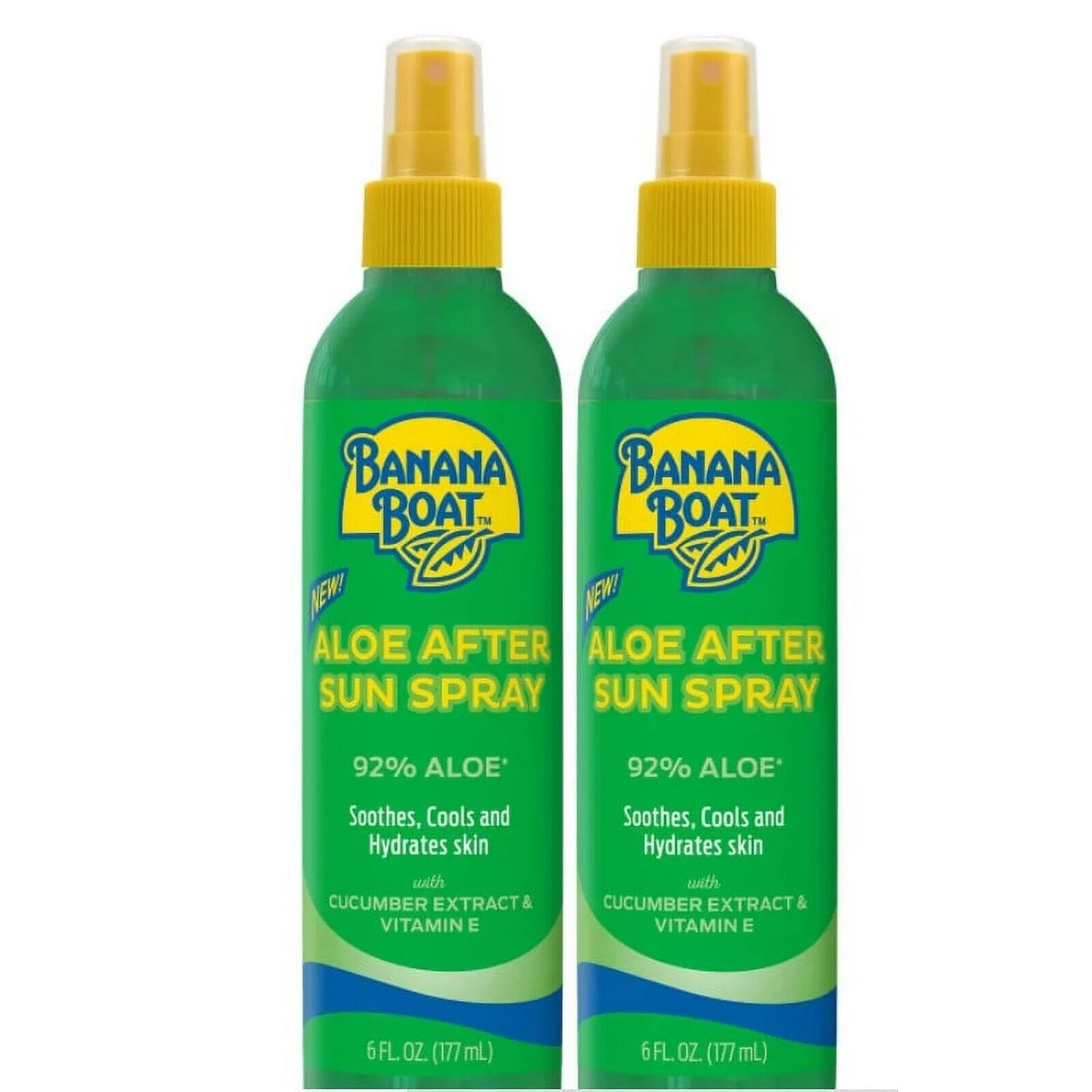 2 x Banana Boat Aloe After Sun Pump Spray - 6 fl oz, - Missing the Covers - $11.99