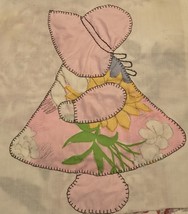 SUN BONNET Quilt Square Block Hand Sewn 11 x 11 Inch - $146.79 MXN