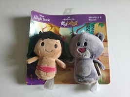 New Hallmark Disney’s Jungle Book Mowgli &amp; Baloo Itty Bittys Set Stuffed... - $13.85