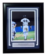 Reggie Jackson Signed Framed 8x10 New York Yankees Home Run Photo BAS - £107.60 GBP