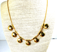 Vintage Anne Klein Ii Gold Color 16&quot; Chain Necklace With Tags - £21.57 GBP