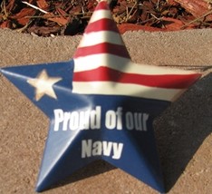 OR224 - Proud of our Navy - Metal Christmas Ornament - $1.95