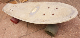 Vtg Makaha Skateboard-Gray-Retro-Banana Board-GT Wheels on Back-Maui Hawaii - $46.74