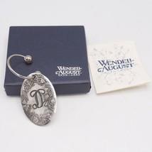 Wendell August Forged Key Ring Hammered Aluminum Monogrammed &quot;D&quot; - £16.00 GBP