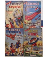 5 VTG Futuristic Science Stories 1950s RARE UK PULP Sci Fiction Magazine... - $149.48
