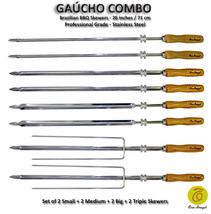 Gaucho Combo - Set of 8 - Brazilian Skewers for BBQ 28&quot; -  Professional ... - $135.00