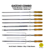 Gaucho Combo - Set of 8 - Brazilian Skewers for BBQ 28&quot; -  Professional ... - $2,455.42 MXN