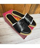 Tory Burch Everly Leather Espadrille Slide - Perfect Black - Size 8 - €170,15 EUR
