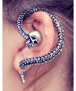 Skull Spine Ear Cuff/ Alchemy Gothic Necacrosome Earring - £15.69 GBP