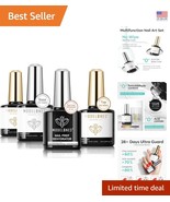Complete Starter Gel Nail Polish Set: Acid-Free Dehydrator &amp; Top Coat - ... - $79.77
