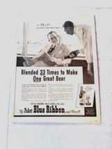 1953 Hamm&#39;s Beer 2 Page Color Ad Holiday Refreshment - $9.99