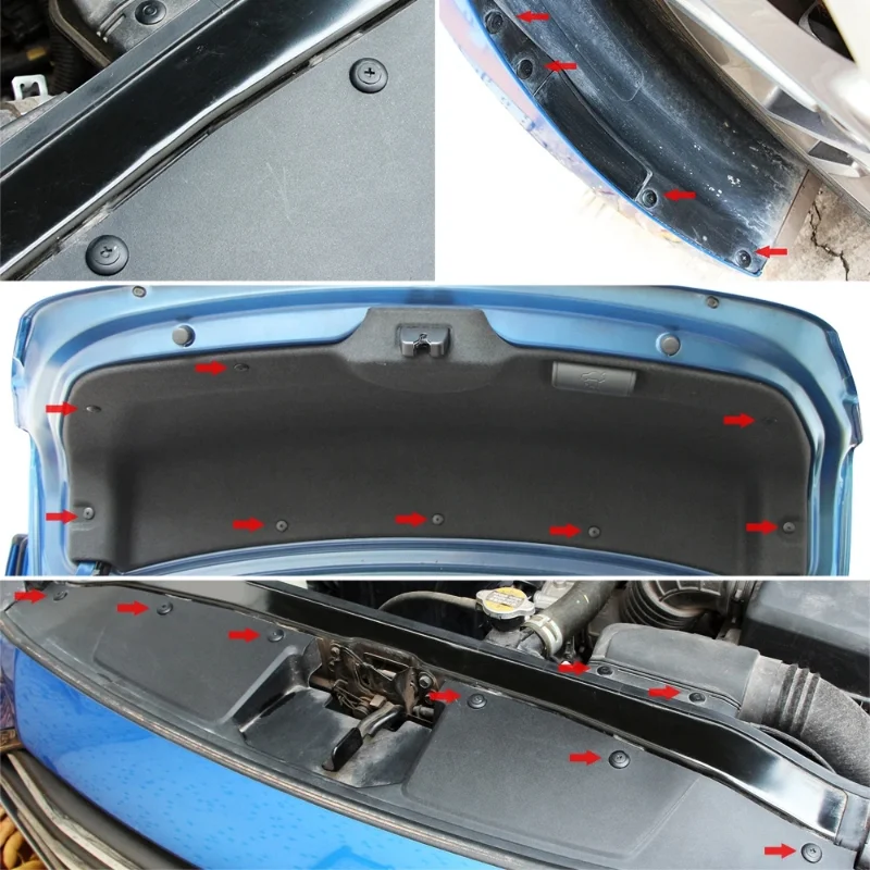 50pcs Car Bumper Fender Rivets Fasteners Clip Screw Car Fastener 8mm Hole Push - £9.63 GBP