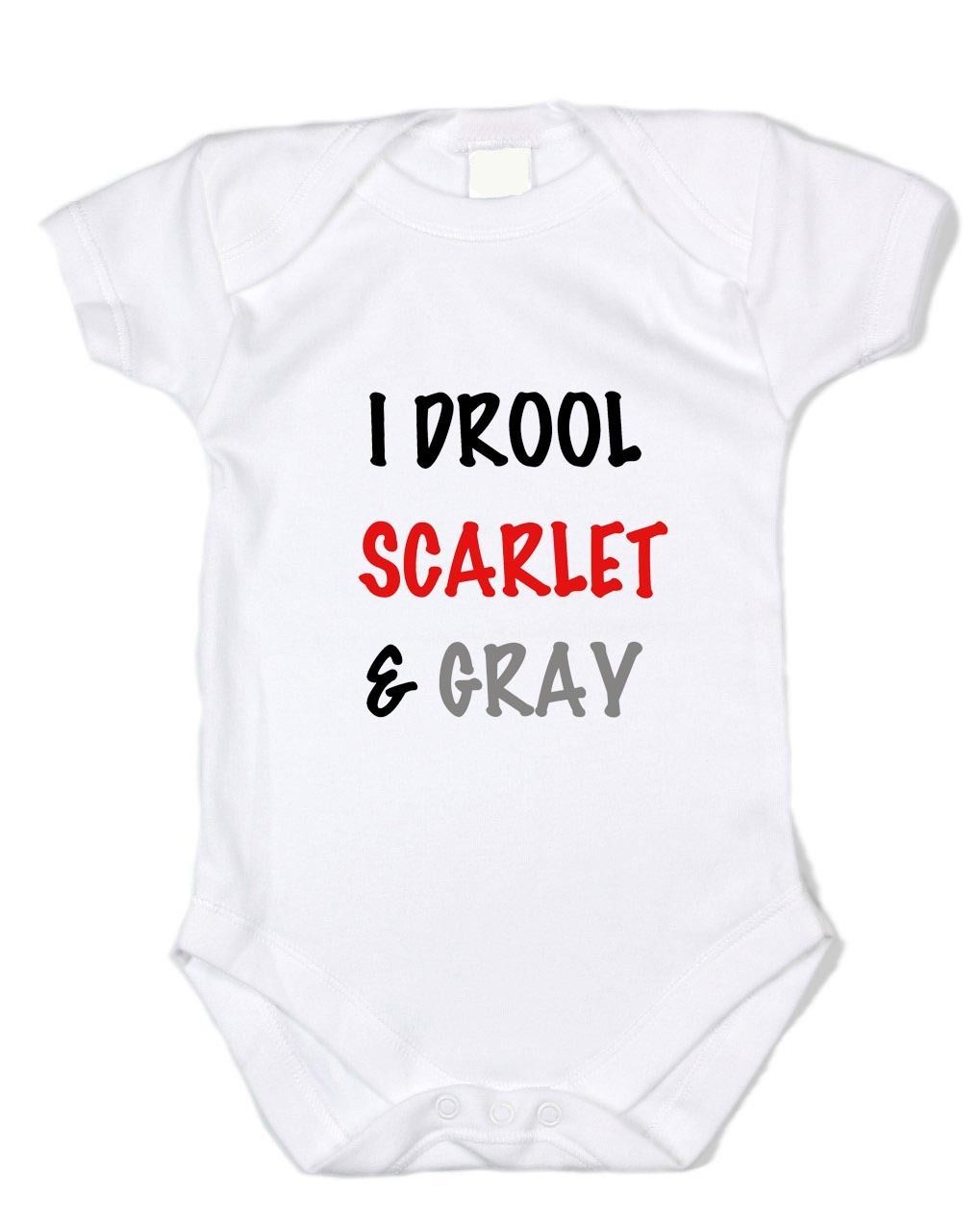 I Drool Scarlet And Gray OSU Ohio State Custom  Bodysuit Shirt - $12.00