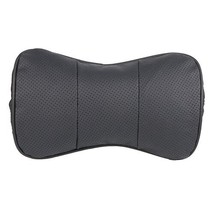 1 pc top layer leather car Headrest support neck/Auto seat safety pillow hide/ O - £33.72 GBP