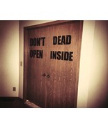 Don&#39;t Open Dead Inside The Walking Dead Inspired Vinyl Wall Door Decal - £9.99 GBP