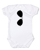 Aviator Glasses Baby One Piece Bodysuit Or Toddler T-shirt Newborn Infant Gift - £7.83 GBP