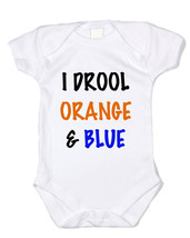 I Drool Orange and Blue University Of Florida Gators Baby Shirt Bodysuit - £9.43 GBP