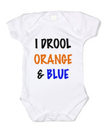 I Drool Orange and Blue University Of Florida Gators Baby Shirt Bodysuit - £9.45 GBP