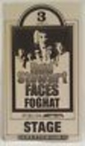 ROD STEWART &amp; FACES / FOGHAT - VINTAGE ORIGINAL REAL 1970&#39;s BACKSTAGE PASS - £15.73 GBP