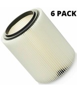 Shop Vac Filter 17816 6 Pack for Sears Craftsman &amp; Ridgid 5+ gallon Wet ... - $121.71