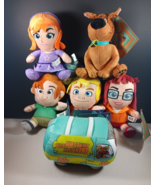 Scooby Doo Set of 6 Plush Lot Fred Velma Daphne Shaggy Scoob! Toys 6&quot; Ra... - €59,29 EUR