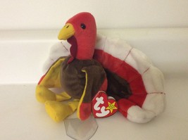 Ty Beanie Babies Baby Gobbles the Turkey Thanksgiving Plush Toy Bird Retired Tag - £10.99 GBP