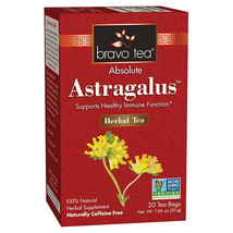 Bravo Herbal Tea Absolute Astragalus 20 Tea Bags Healthy Immune Function NO GMO - £6.22 GBP