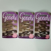 Goody Color Collection Snap Clips Barrettes 6 pc lot of 3 #76614 - $10.99