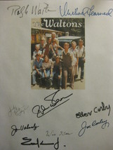 The Waltons Signed TV Script Screenplay X9 Autograph Richard Thomas Ralph Waite  - £13.29 GBP