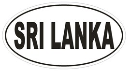 Sri lanka Oval Bumper Sticker or Helmet Sticker D2263 Euro Oval Country ... - $1.39+