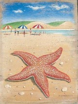 Starfish Seastar Nautical Ocean Water Beach Decor Metal Sign - £13.30 GBP