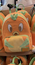 Disney Parks Loungefly Florida Orange Bird Corduroy Backpack NEW