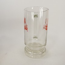 Vintage 5 1/2" TALL COORS Beer Clear Glass Mug Double Sided Logo FMKK2 - £5.59 GBP