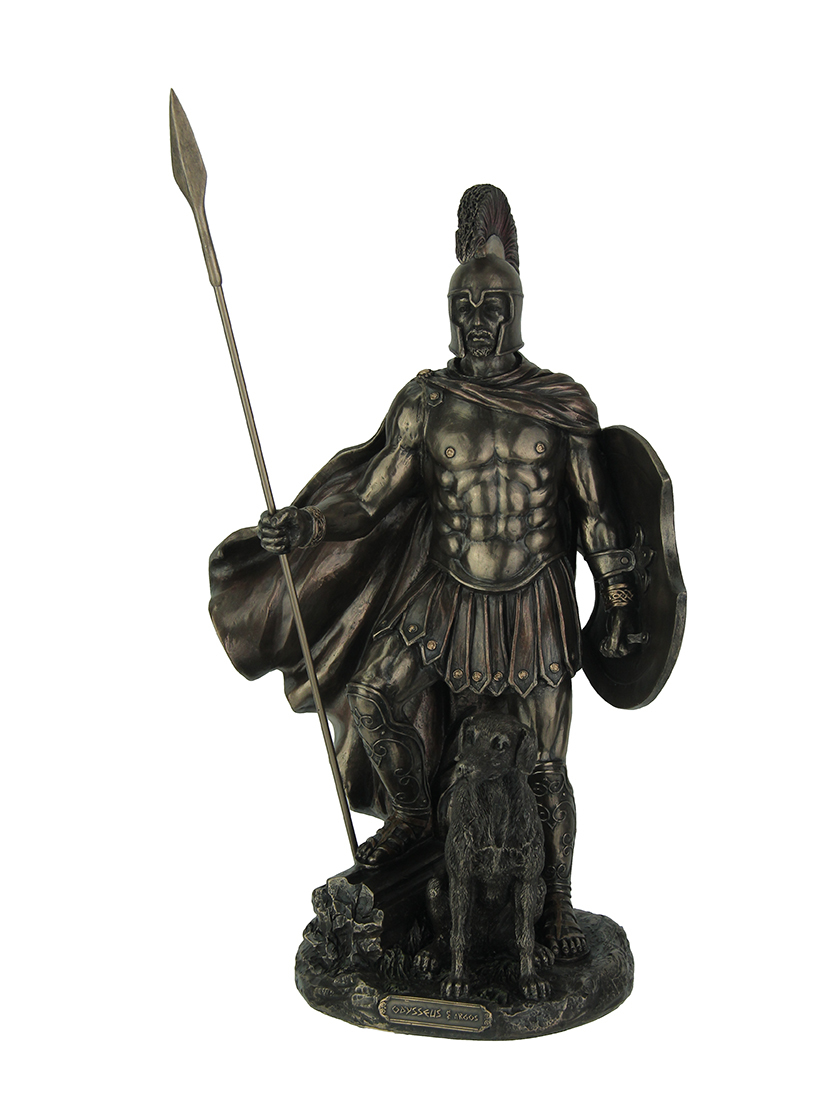 Primary image for Greek Epic Hero Odysseus Bronze Finish Statue Odyssey