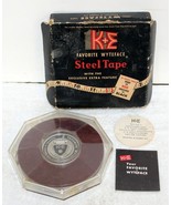 Rare KEUFFEL &amp; ESSER K&amp;E 7385T Favorite Wyteface 100&#39; Metal Tape Measure... - $89.99