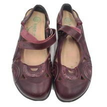 Naot Rongo Mary Jane Slingback Leather Shoes Size 41 US 10 Brown - £42.77 GBP