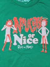 Adult Swim Shirt Rick And Morty Adult Large Naughty Or Nice Holiday Cart... - $14.84