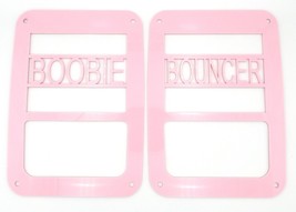 Jeep Boobie Bouncer / Tail light covers  fit 07-18 Wrangler / JK / Pink - £14.08 GBP