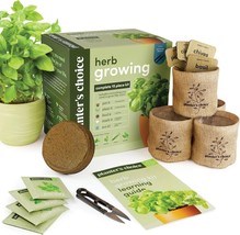 Indoor Herb Garden Starter Kit - Cooking Gifts for Women Gardener - Creative Kit - £14.00 GBP