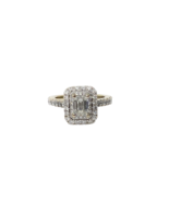 Vera Wang Love 1-1/3 CT. TW Lab Grown Diamond Halo Bride Ring 14K Size 4 - $41,452.41 MXN