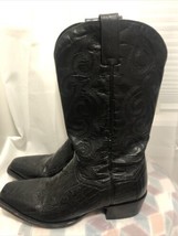 Dan Post Bellevue Mens Black Cherry Ostrich Leg Cowboy Western Boot Size 9U - £136.66 GBP