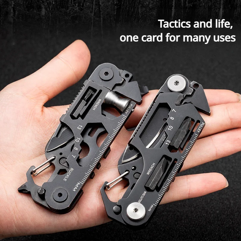 Multifunctional Outdoor Pocket Tool Combination Card Folding Tactical Army Knife - £19.47 GBP+